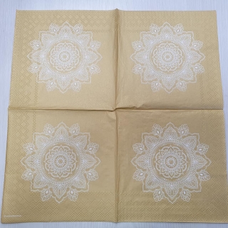 Mandala na zlatém