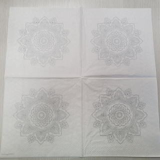 Mandala stříbrná